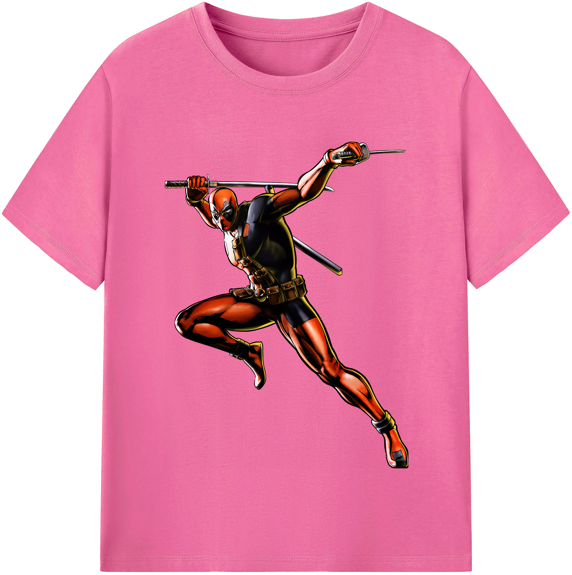 （画像用） Deadpool デッドプール レディースカジュアルプリントTシャツ（綿100％）